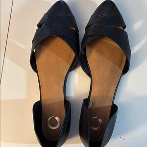 Black Women's Flats, Size 10, Never worn